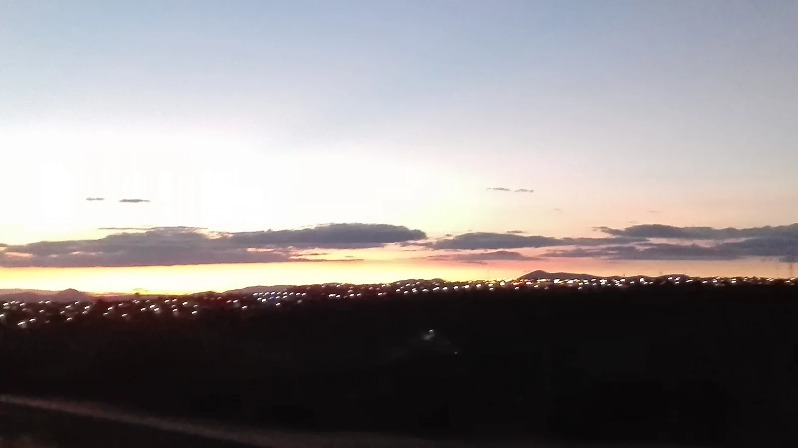 Atardecer fotografiado en Zibatá, Querétaro