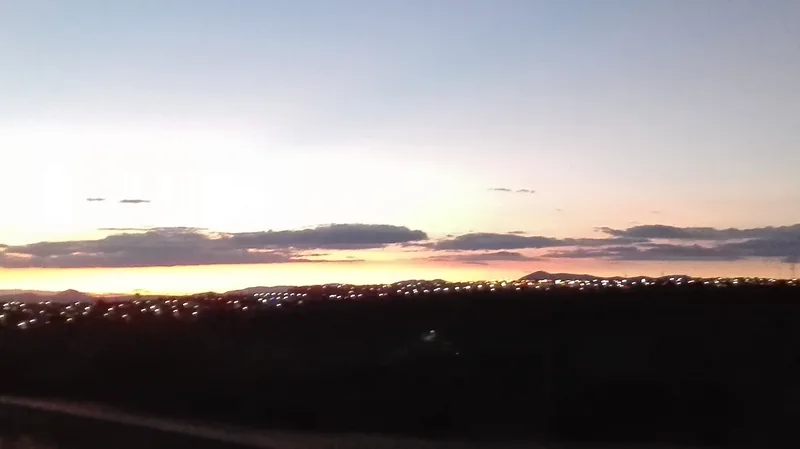 Atardecer fotografiado en Zibatá, Querétaro
