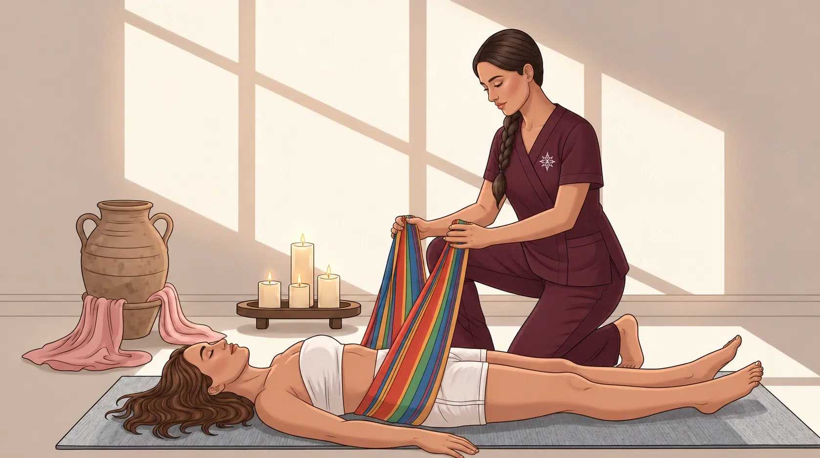 Masajes Maya con Rebozo a domicilio en CDMX