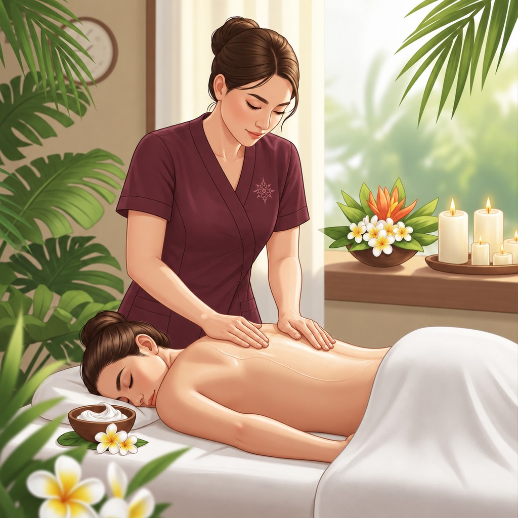Hawaiian Lomi Lomi massage at home