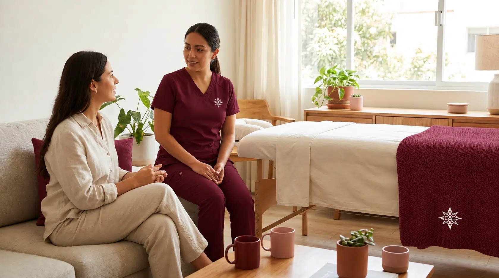 Cliente explicando sus preferencias a la terapeuta